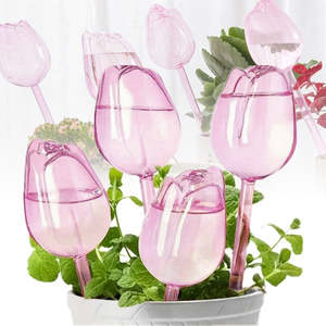 Diy Garden Pet Garden Centre Hoses Watering: 4-Piece Tulip Model Plant Watering Globes