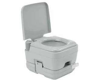 Sports Outdoors Camping Equipment 1: Portable Toilet for Camping - Light Gray