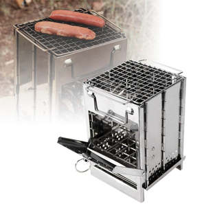 Sports Outdoors Camping Equipment 1: Foldable Camping Stove with Grid Rack