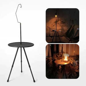 Camping Table with Light Stand