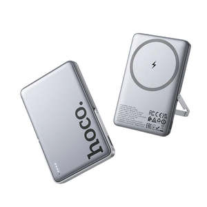Electronics Computers Digital Accessories Power Banks: Hoco MagCharge Fast 5000mAh Wireless Kick Stand Powerbank