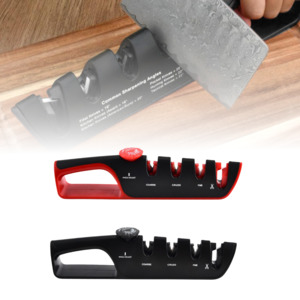 Home Living Small Kitchen Appliances 1: 4 In 1 Scissors and Kitchen Knife Sharpener Tool