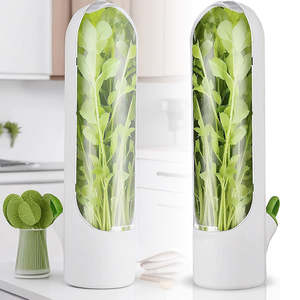 Home Living Kitchen Foodwrap Storage: Herb Keeper Herb Saver for Refrigerator - 2 Pack