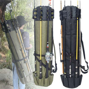 Sports Outdoors Packs Bags 1: Canvas Fishing Rod & Tackle Bag