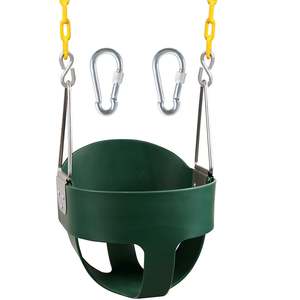 Toys Games Outdoor Play Trikes Ride On Toys: Full Bucket Toddler Swing With Coated Chains