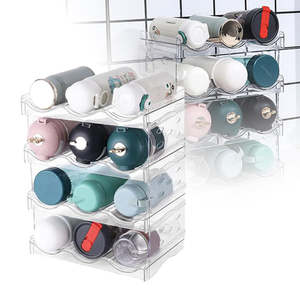 4 Tier Water Bottle Organizer Rack