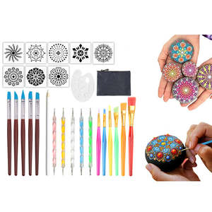 Stationery Office Art Craft Photos Art Supplies: 27-Pieces DIY Mandala Dotting Tools for Painting Rocks