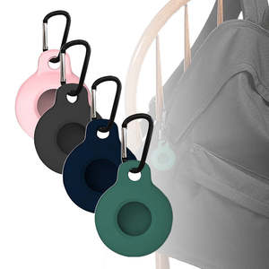 AirTag Silicone Holder Case with Carabiner Clip