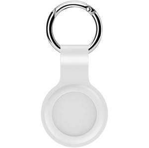 Apple Air Tags Silicone Case Keychain - White