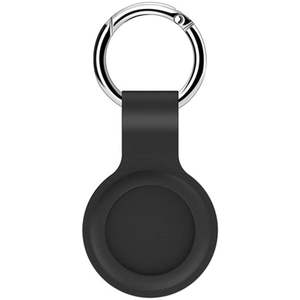 Apple Air Tags Silicone Case Keychain - Black