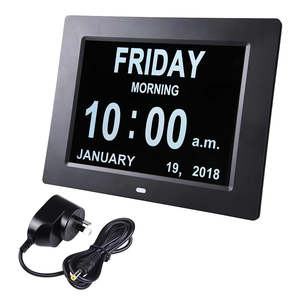 8" LED Digital Wall Clock & Calendar