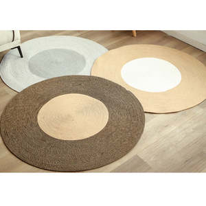 Home Living Home Decor Rugs: Braided Round Woven Floor Mat