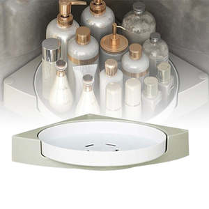 Bathroom Corner Lazy Susan Turntable - 2 Pack