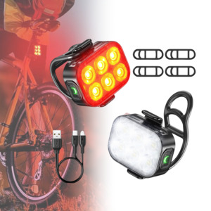 Sports Outdoors Cycling Bike General Accessories: USB Rechargeable Bike Light Set