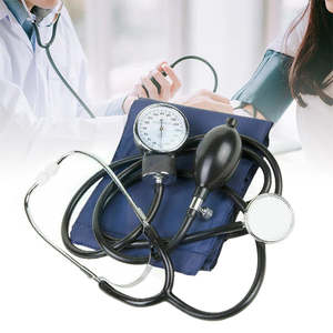 Beauty Health Health Medical First Aid: Arm Blood Pressure Monitor Machine & Stethoscope