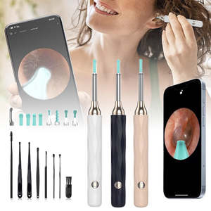 Beauty Health Bath Body Waxing Shaving Epilators: WiFi Ear Wax Removal Tool with LED Light