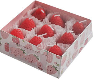Home Living Home Decor Candles: Strawberry Soy Wax Scented Candle Set
