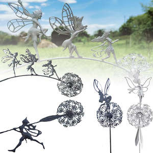 Diy Garden Pet Garden Centre Garden Art Decor: Fairies Dandelions Garden Statue