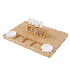 Bamboo Cheese Board and Knife Set