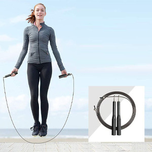Adjustable Steel Cable Jump Fitness Rope