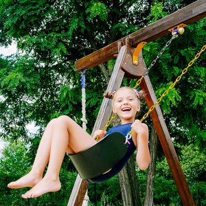 Heavy Duty Swing Seat with Coated Chain