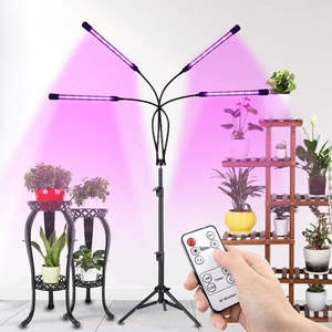 4 Head LED Plant Grow Light - with Stand & Remote