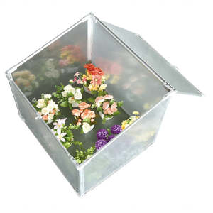 Diy Garden Pet Garden Centre Other Garden Supplies: Mini Aluminum Frame Greenhouse with Roof Vent