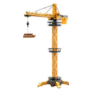 Toys Games: 12 Channel Remote Control Tower Crane with LED Lights