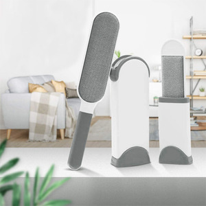Pets: Pet Hair Remover Brush Set with Self Cleaning Base