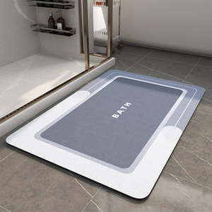 Quick-Dry Bath Mat with Rubber Backing