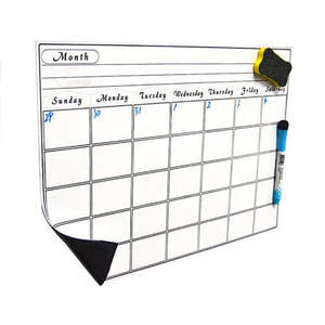 Under 10: Magnetic Calendar Monthly Board Dry Erase