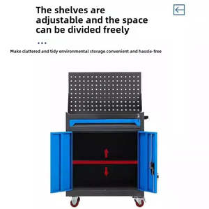 Tools 1: Tool Storage Cabinet with Pegboard And Drawer