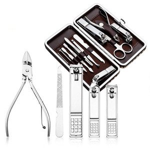 Manicure Set Nail Clippers Cleaner 12 Piece Set