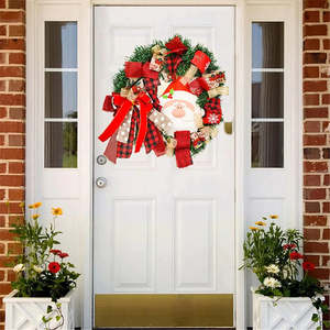 Home Living Home Decor Christmas Decorations: Artificial Christmas Santa Wreath