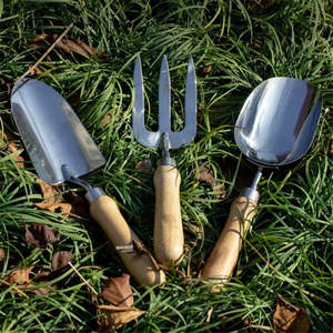 Diy Garden Pet Garden Centre Garden Tools: Stainless Steel Gardening Tool Set- 3Piece