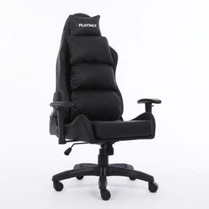 Office Furniture Gaming Chairs: Playmax Deluxe Elite Gaming Chair Black