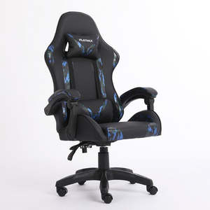 Office Furniture Gaming Chairs: Playmax Gaming Chair Blue Camo Black