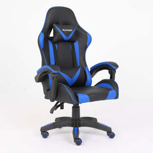 Office Furniture Gaming Chairs: Playmax Gaming Chair Blue Black