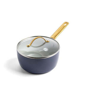 Greenpan Padova Navy Blue Pfas Free Covered Saucepan 18Cm/2L