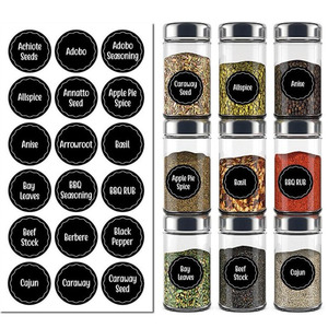 Frontpage: 144pc Spice Label Set – Kitchen Organization Stickers