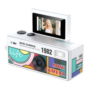 Retro HD 12MP Vintage Mini Digital Camera - White