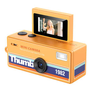 Retro HD 12MP Vintage Mini Digital Camera - Orange