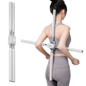 Frontpage: Yoga Stick Posture Corrector Stick Pink Grey