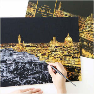 Creative Diy Scratch Bright View Drawing Florence