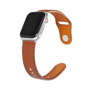 Electronics Computers: Apple Watch Leather Band for 38/40/41mm - Top Grain Brown
