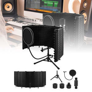 Portable Mic Shield with Triple Sound Insulation