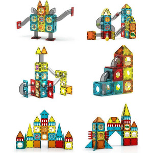 Toys Games: Magnetic Building Blocks with Ball Track
