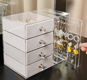 Earring & Jewellery Organiser - 4 Drawers
