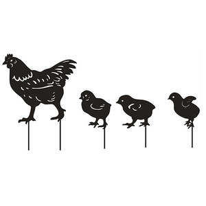 Pets: Chicken Garden Yard Art Set