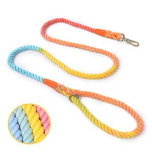 Soft Braided Colourful Dog Leash